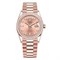 Rolex Day Date Ladies Rose colour set with diamonds 128345RBR 10379 - фото 15198