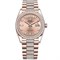 Rolex Day-Date 36 Everose gold Bezel set with diamond President Bracelet 128345rbr-0020 11315 - фото 15203