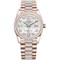 Rolex Day-Date 36 Everose gold Bezel set with diamond President Bracelet 128345rbr-0030 11836 - фото 15205