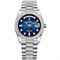 Rolex Day-Date 36 White gold Bezel set with diamond President Bracelet 128349rbr-0016 10236 - фото 15212